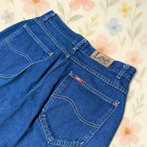 Vintage 1980s Lee Riders High Waisted Pleat Mom Jeans Women’s 12 /29x31 USA Made - Picture 5 of 8